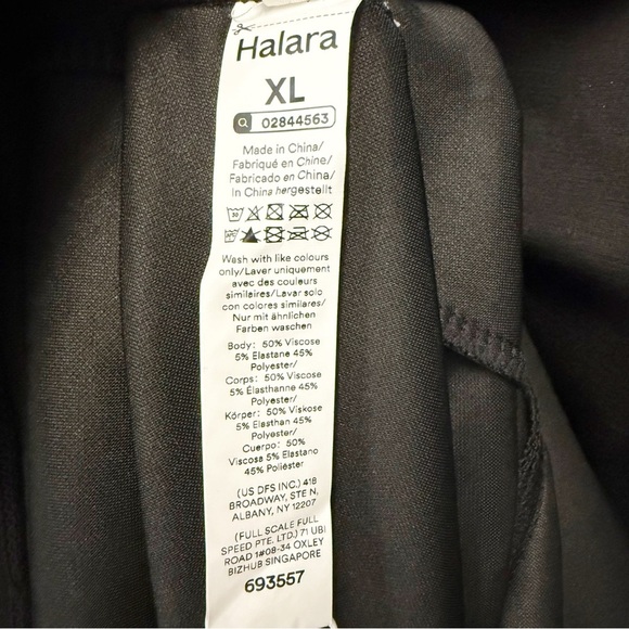 NWT Halara Black Sleeveless Midi Dress Plunge Back, Size XL - Picture 10 of 10